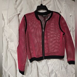ANA - Cute Retro Mesh Pink Jacket